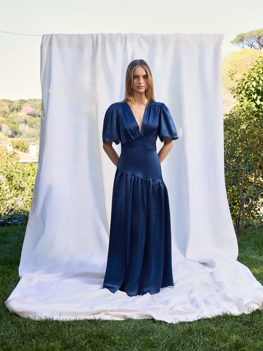 Maira Silk Dress