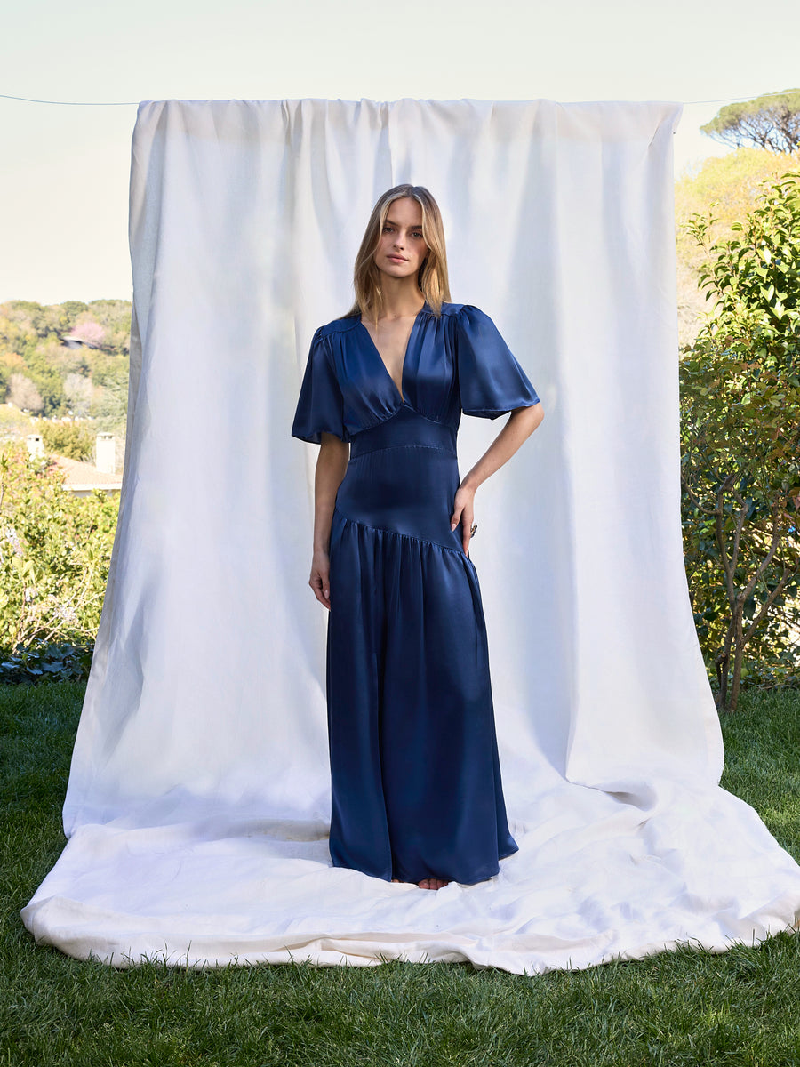 Maira Silk Dress