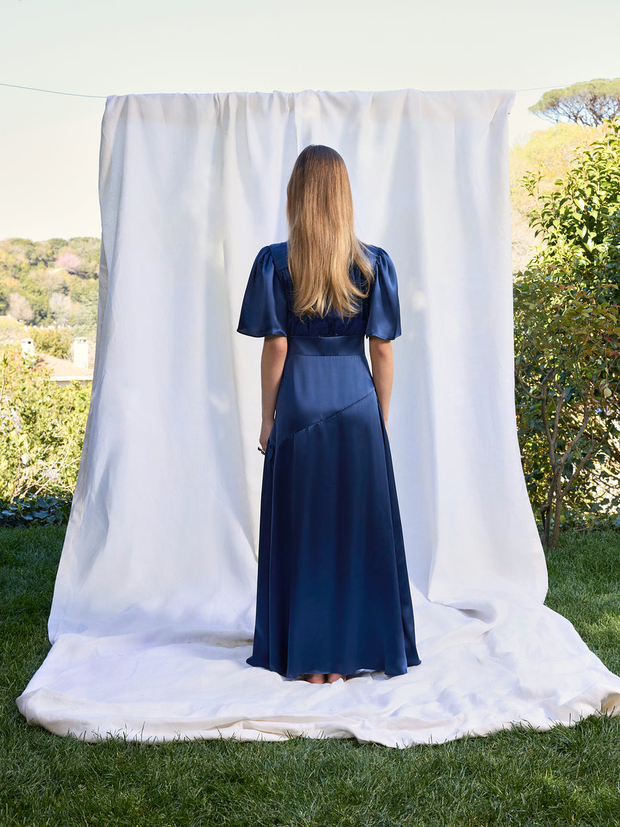 Maira Silk Dress