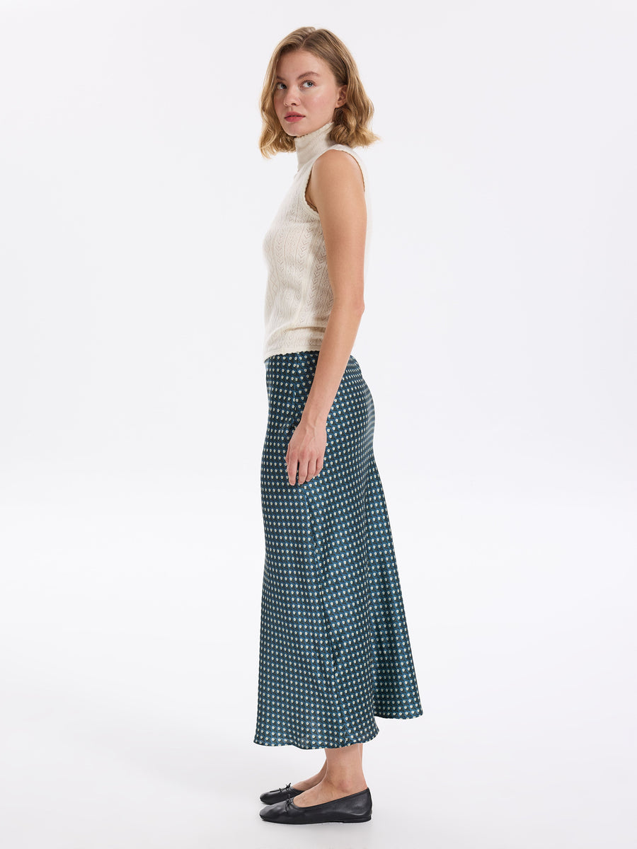 Rhona Silk Skirt