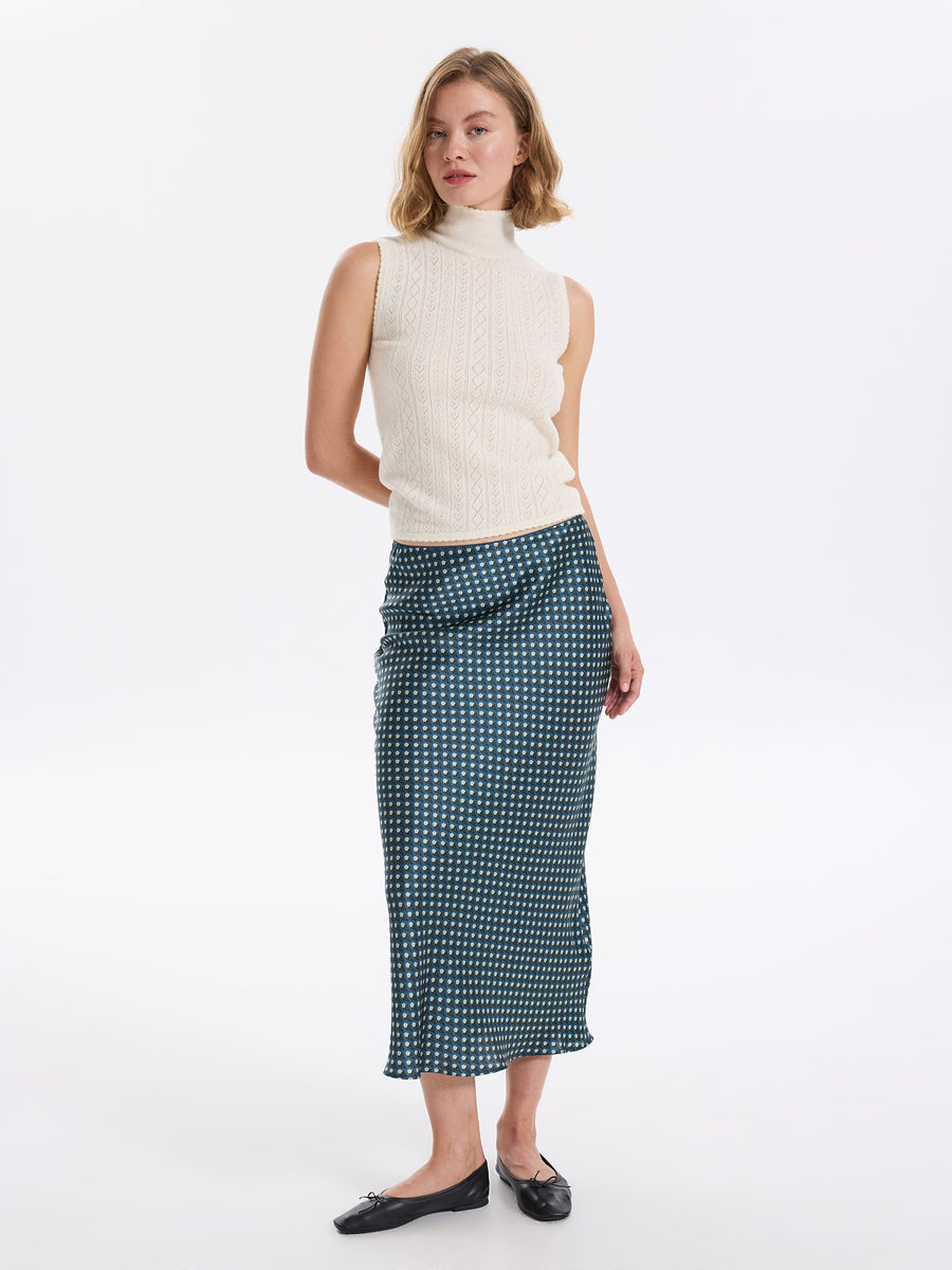 Rhona Silk Skirt