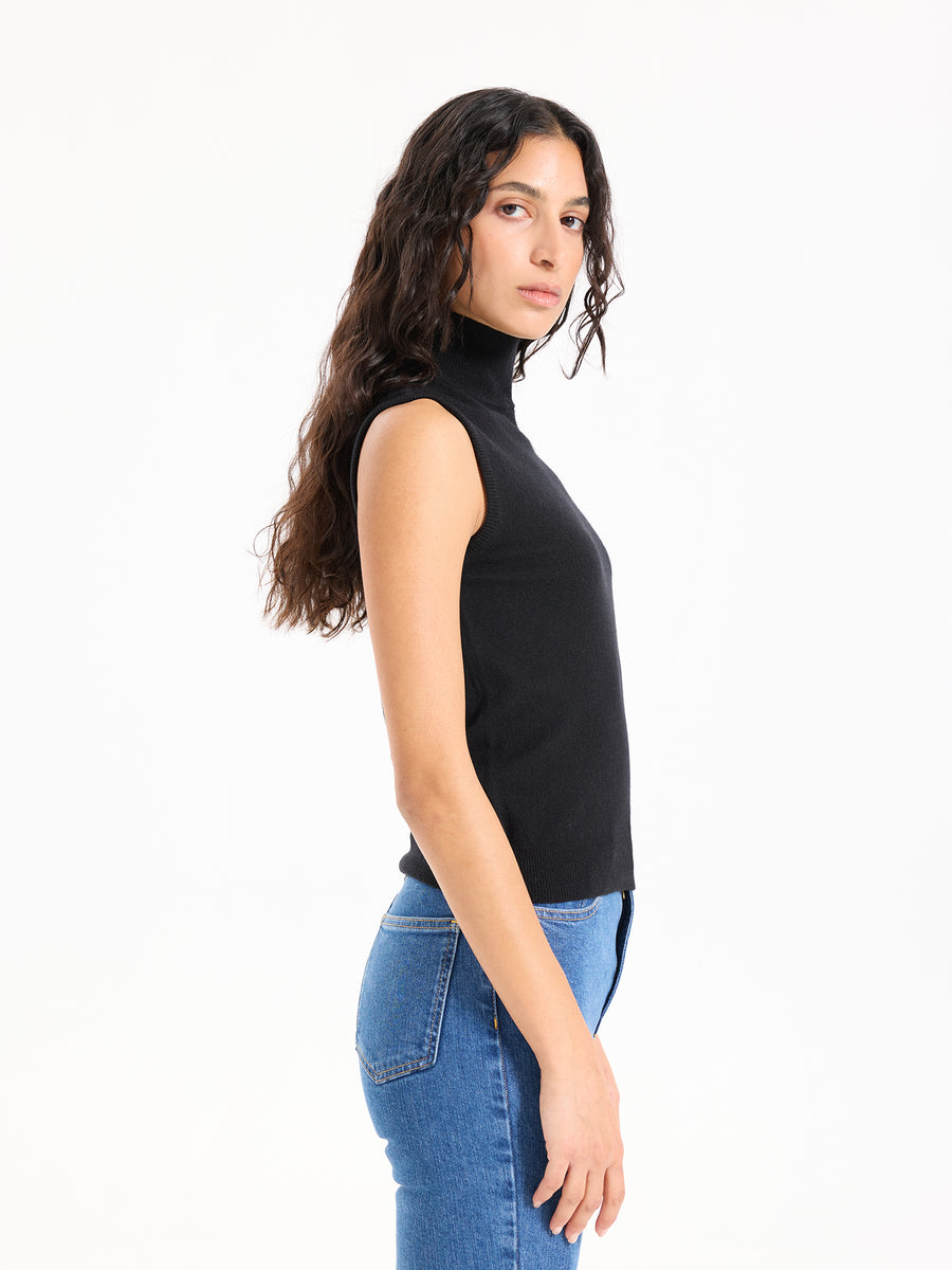 Lover's Knot Wool Cashmere Turtleneck Top