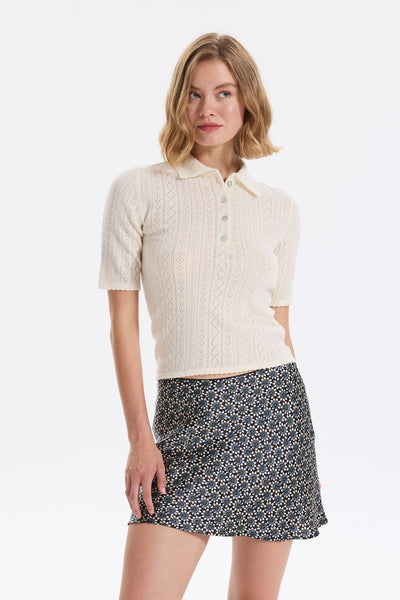 Hearts in a Row Knit Polo
