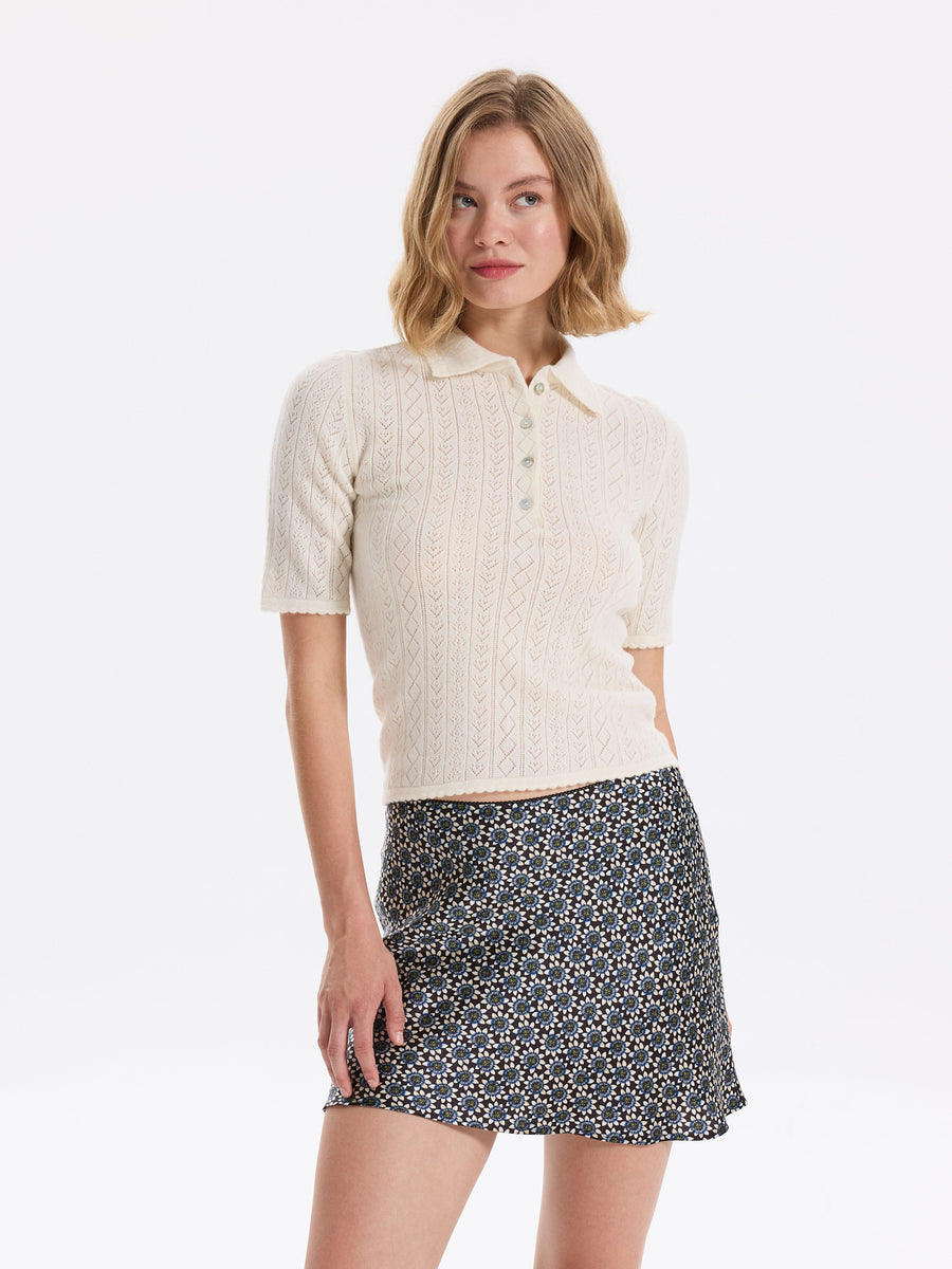 Hearts in a Row Knit Polo