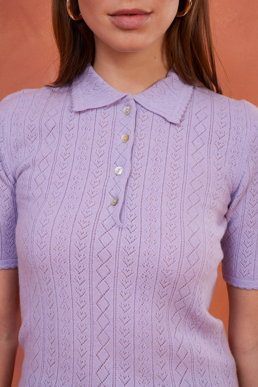 Hearts in a Row Knit Polo