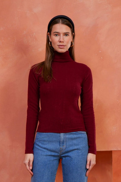 Hearts in a Row Knit Turtleneck