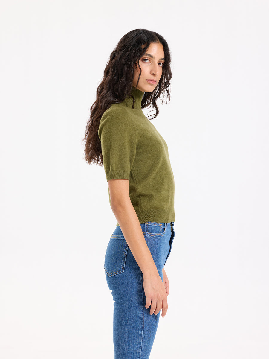 Lover's Knot Wool Cashmere Turtleneck Sweater