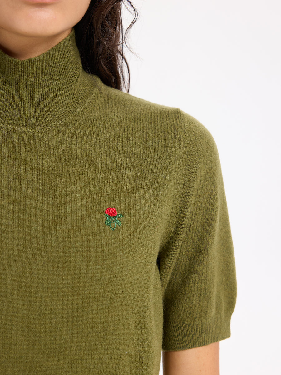 Lover's Knot Wool Cashmere Turtleneck Sweater