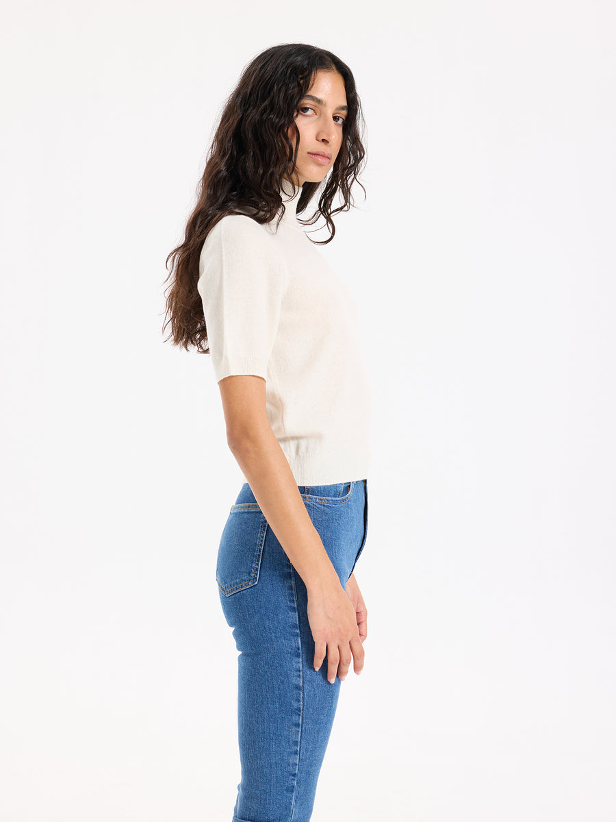 Lover's Knot Wool Cashmere Turtleneck Sweater