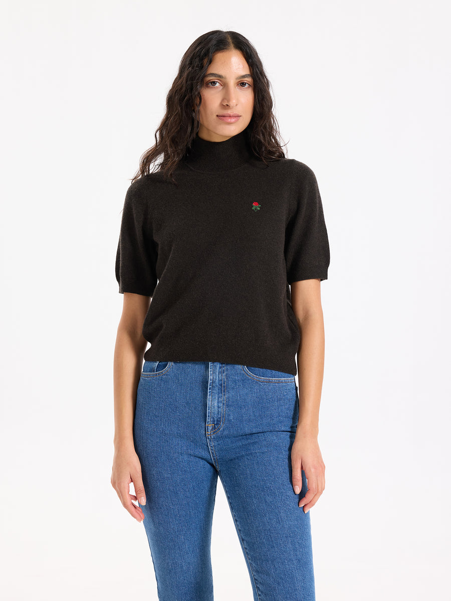 Lover's Knot Wool Cashmere Turtleneck Sweater