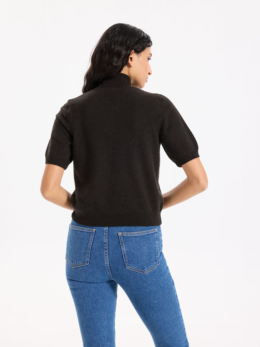 Lover's Knot Wool Cashmere Turtleneck Sweater