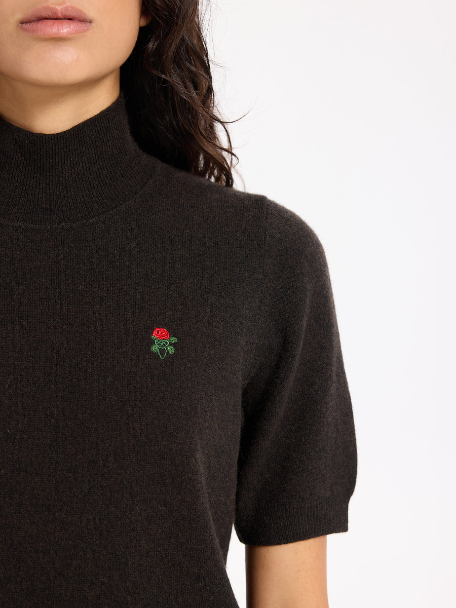 Lover's Knot Wool Cashmere Turtleneck Sweater