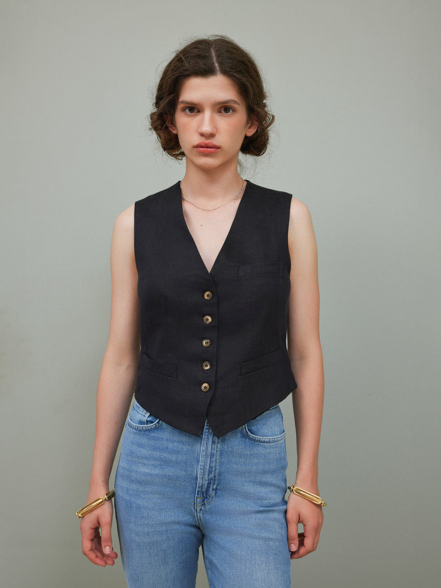 Vida Linen Vest