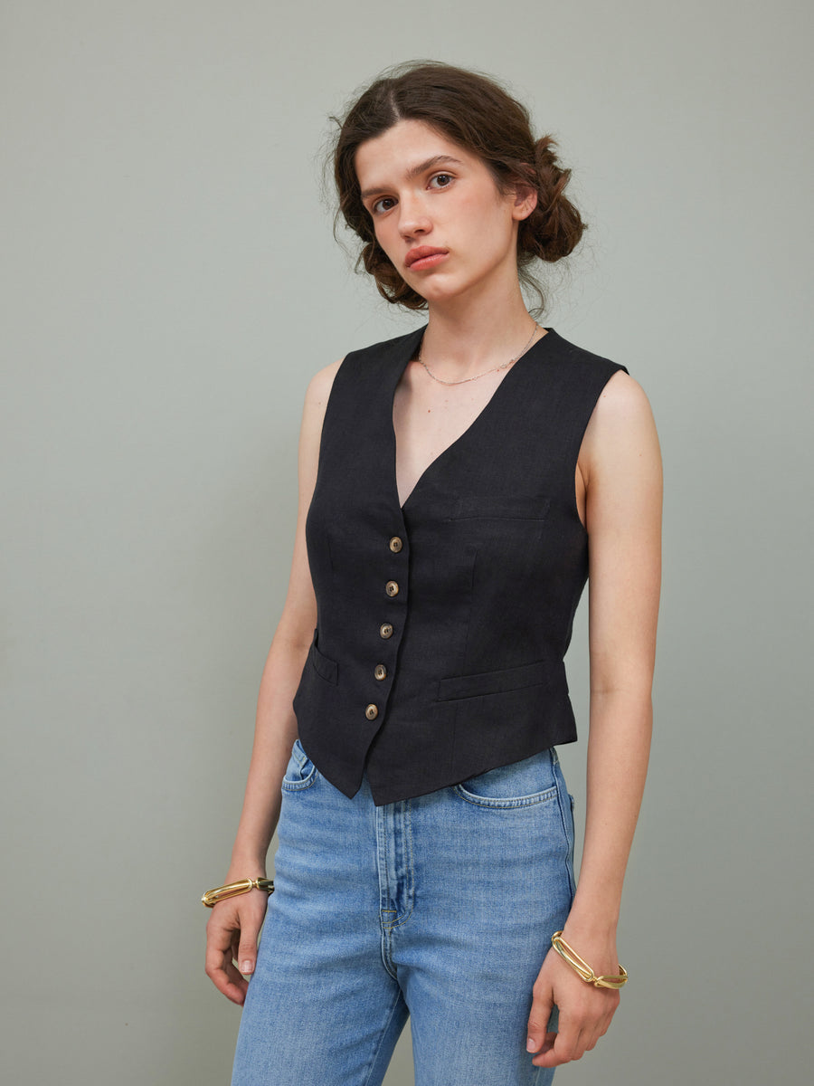 Vida Linen Vest