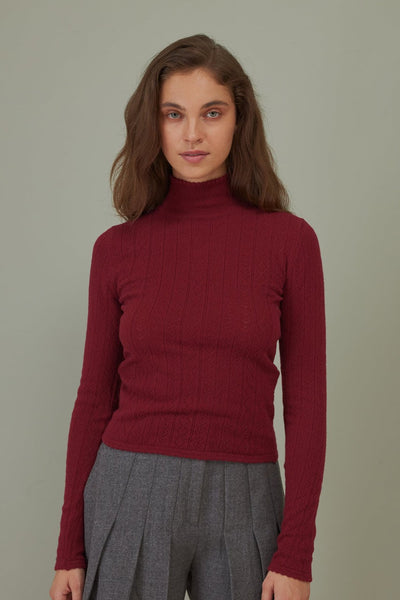 Hearts in a Row Knit Turtleneck