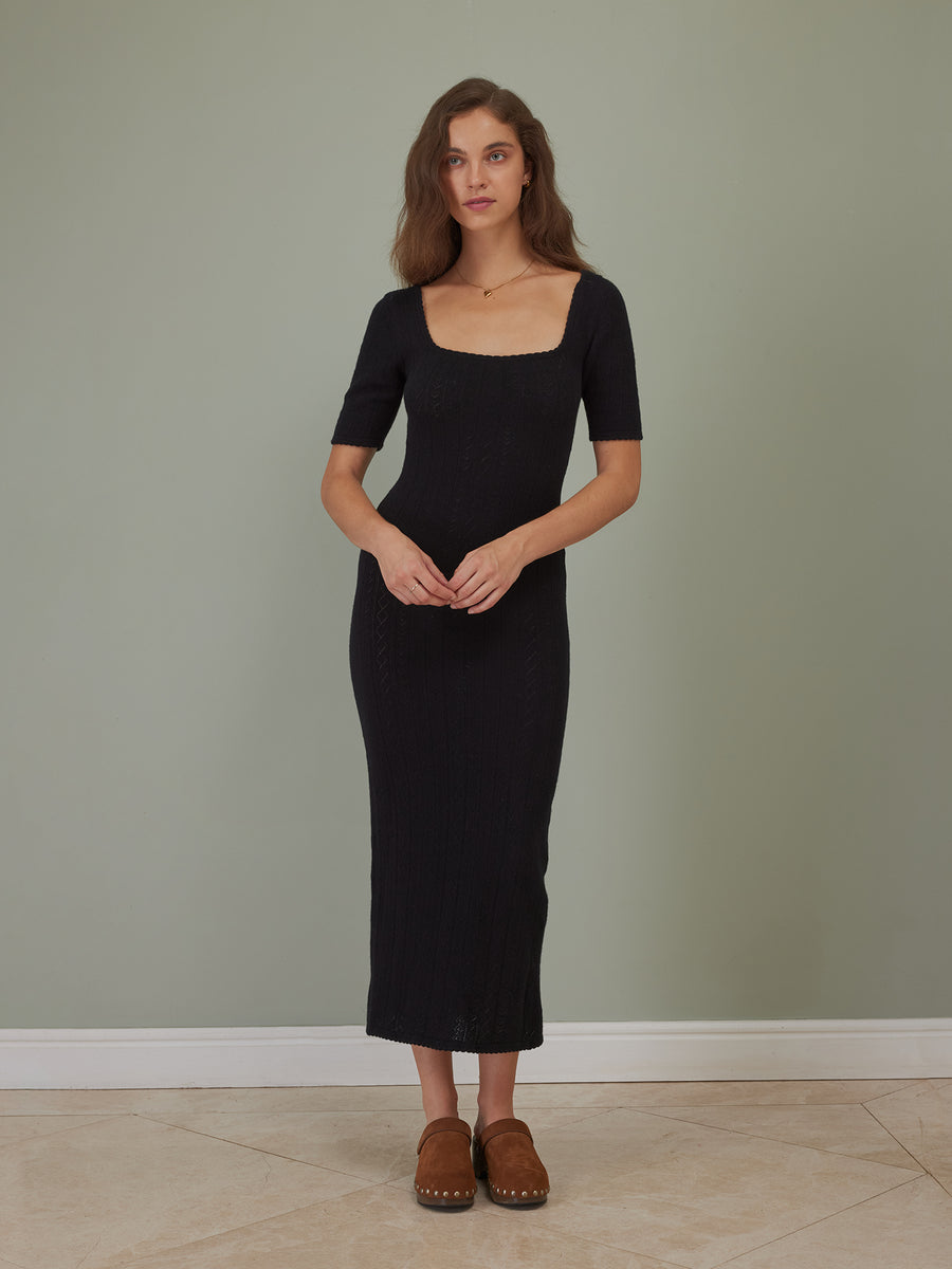 Hearts in a Row Long Knit Dress