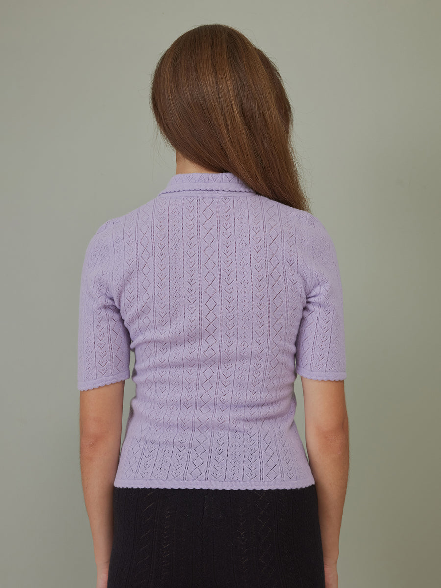 Hearts in a Row Knit Polo