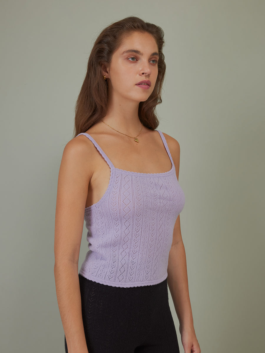 Hearts in a Row Knit Tank