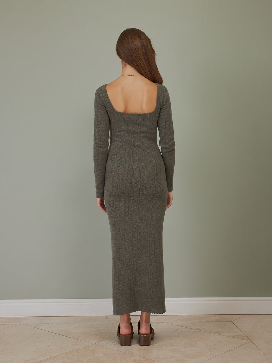 Hearts in a Row Long Knit Dress