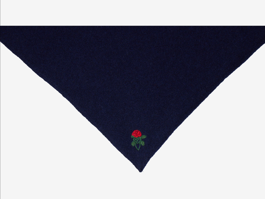 Lover's Knot Wool Cashmere Bandana Scarf