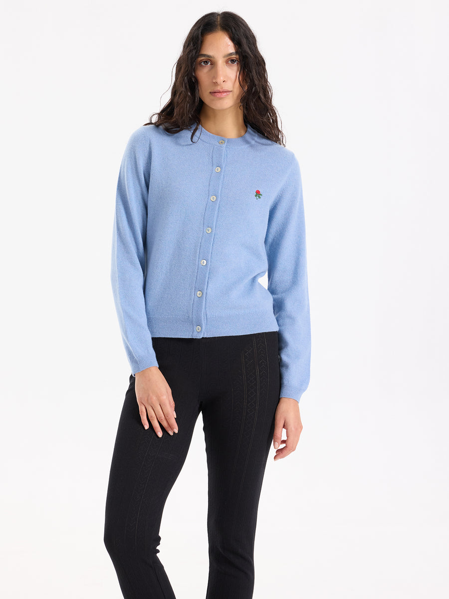 Lover's Knot Wool Cashmere Cardigan