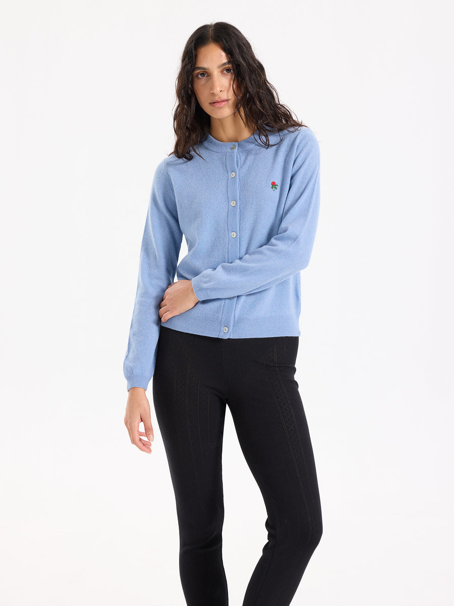 Lover's Knot Wool Cashmere Cardigan