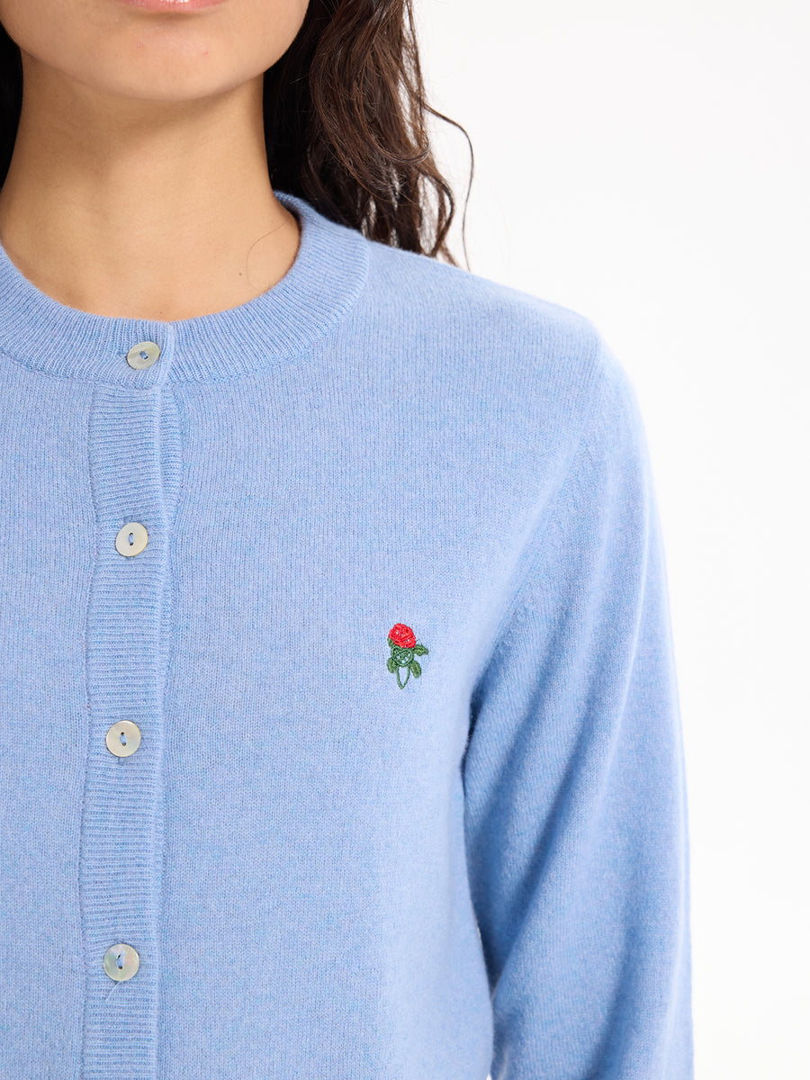 Lover's Knot Wool Cashmere Cardigan