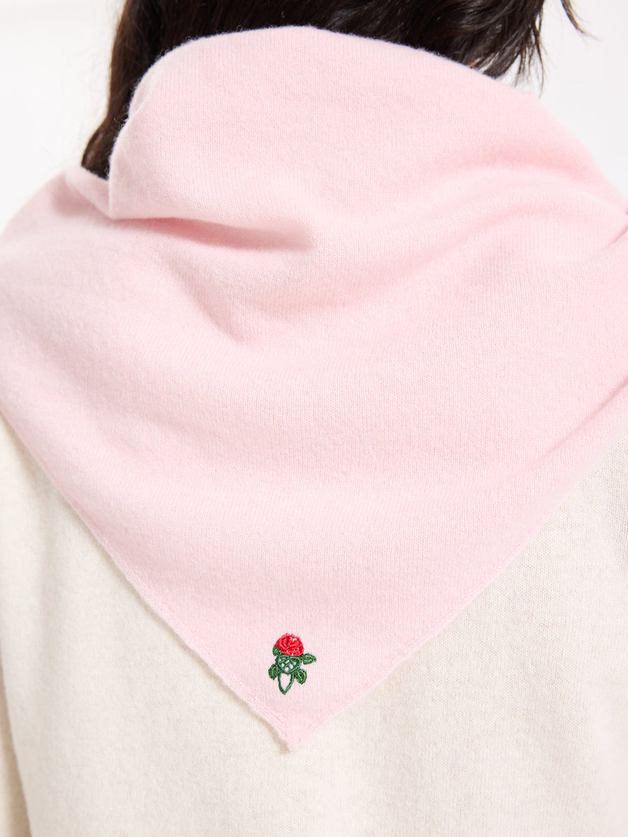 Lover's Knot Wool Cashmere Bandana Scarf