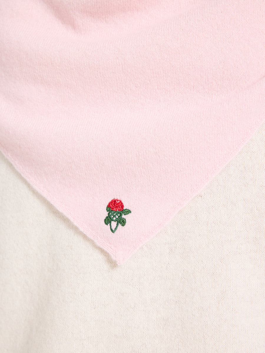 Lover's Knot Wool Cashmere Bandana Scarf