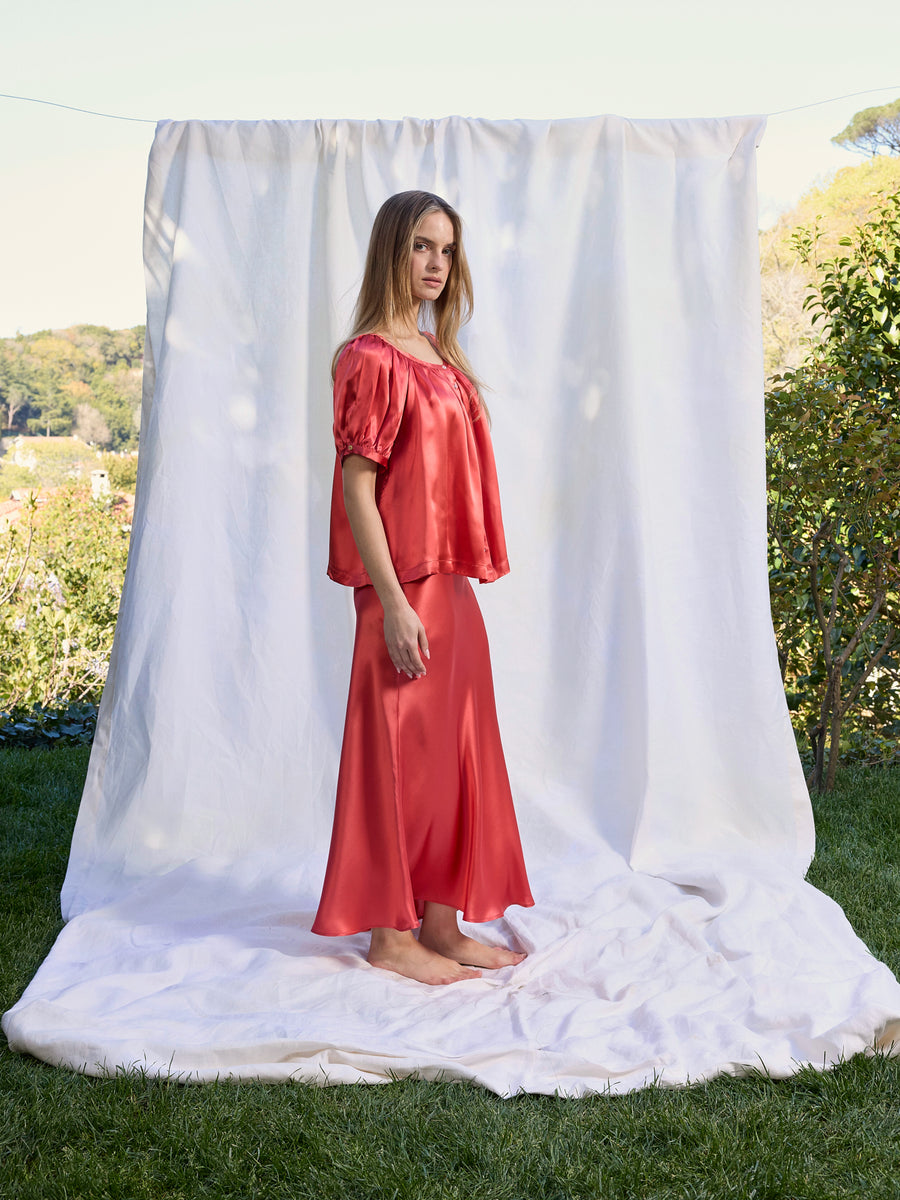 Sibelle Silk Skirt