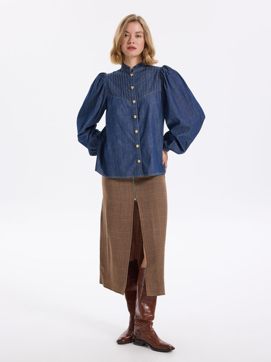 Daria Denim Top