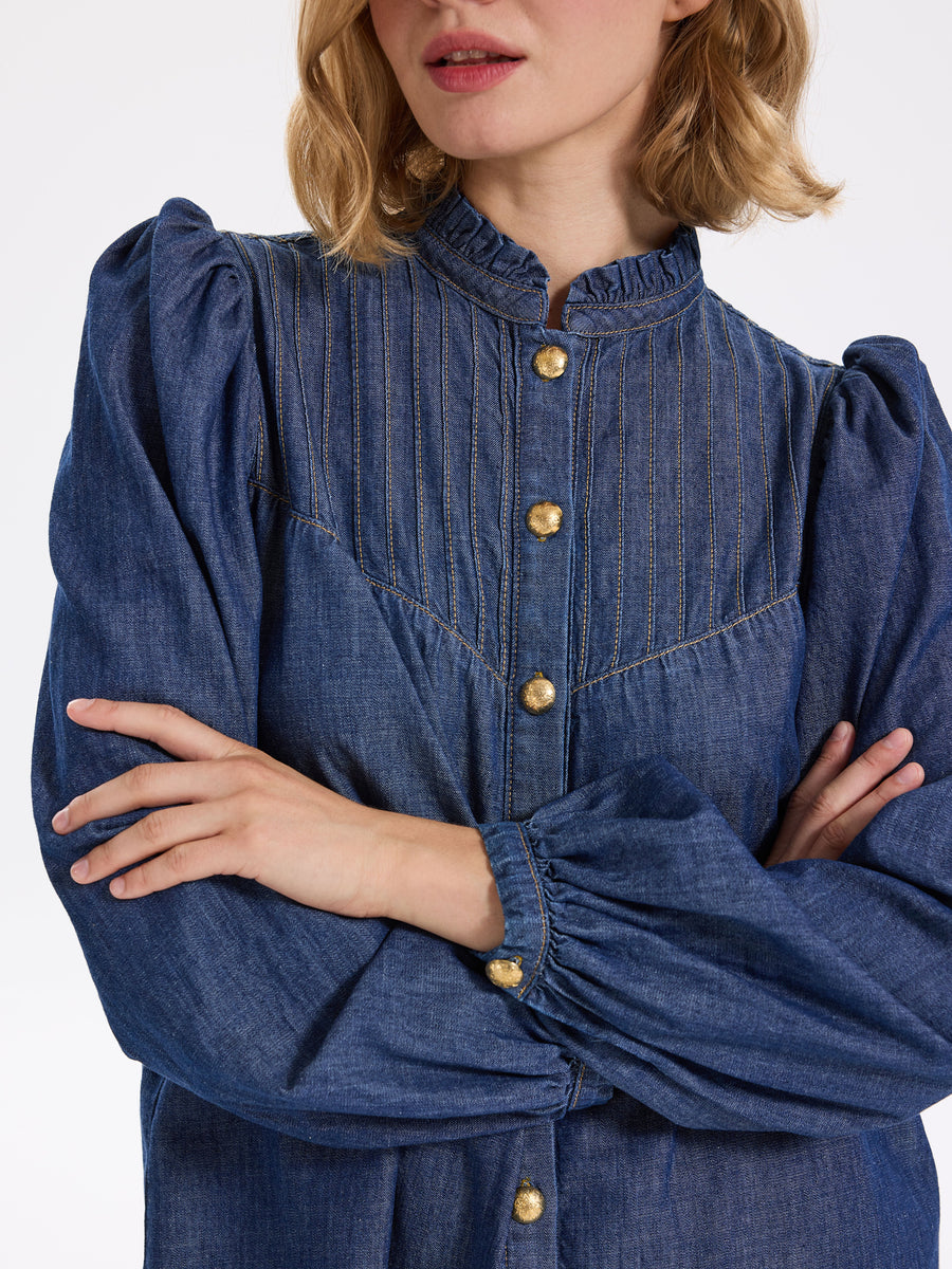 Daria Denim Top
