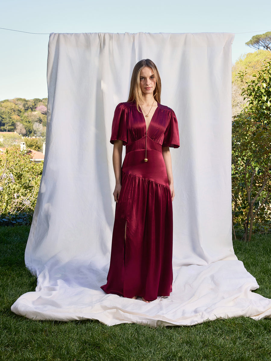 Maira Silk Dress
