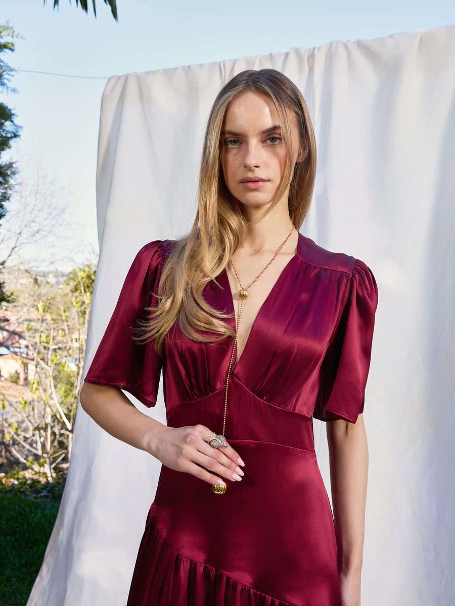 Maira Silk Dress