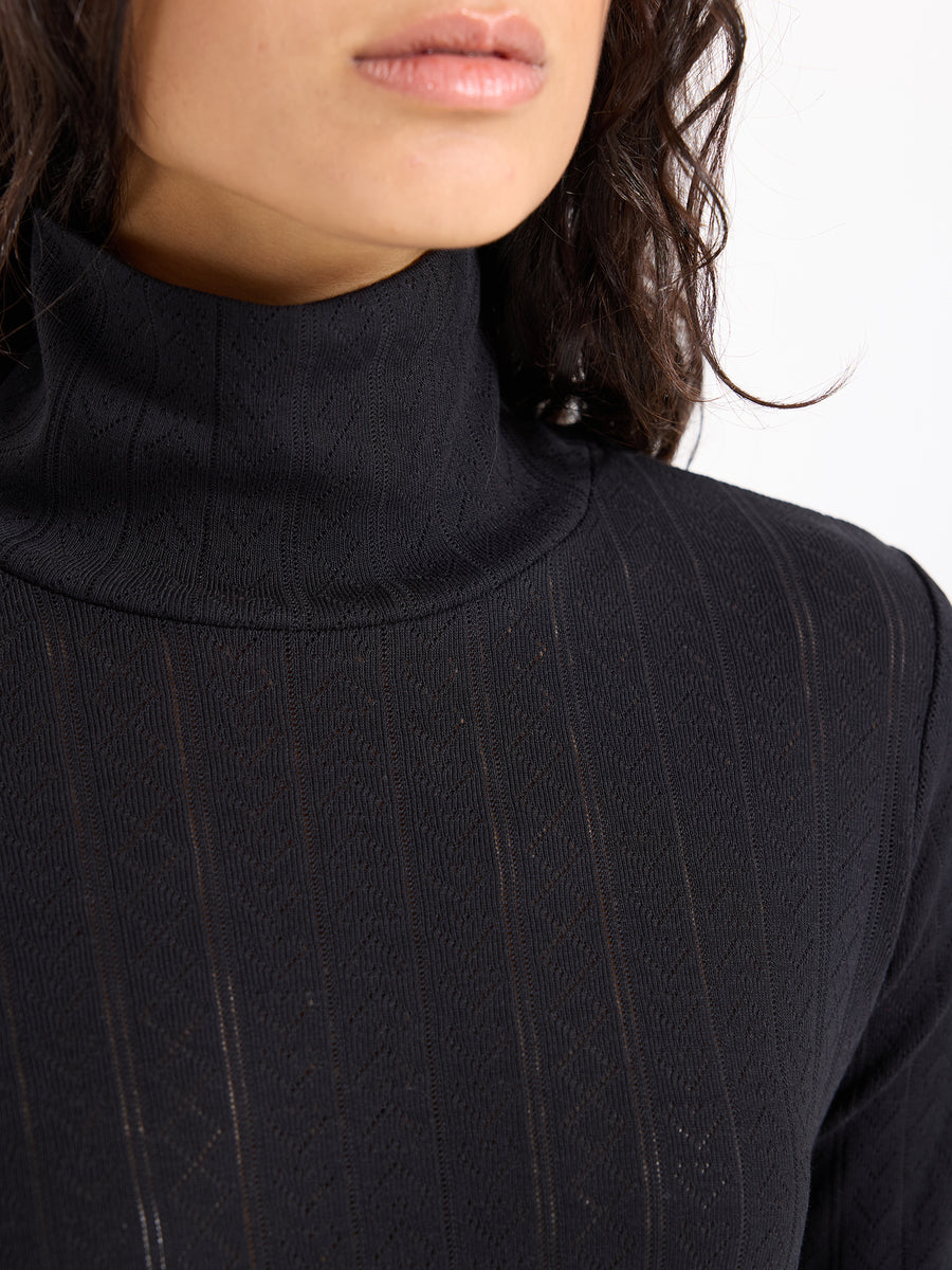 Hearts in a Row Long Sleeve Turtleneck