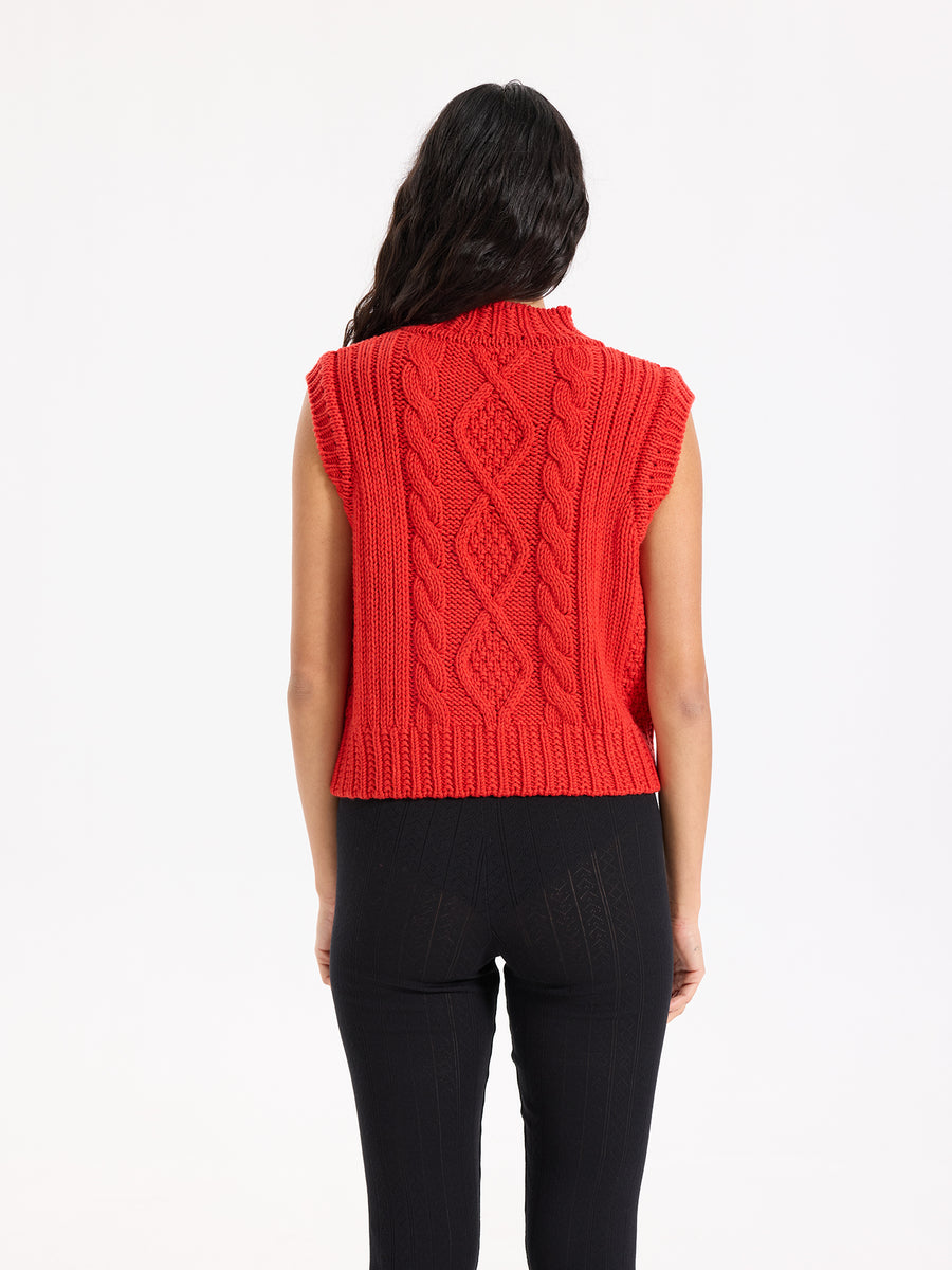 Aran Wool Vest
