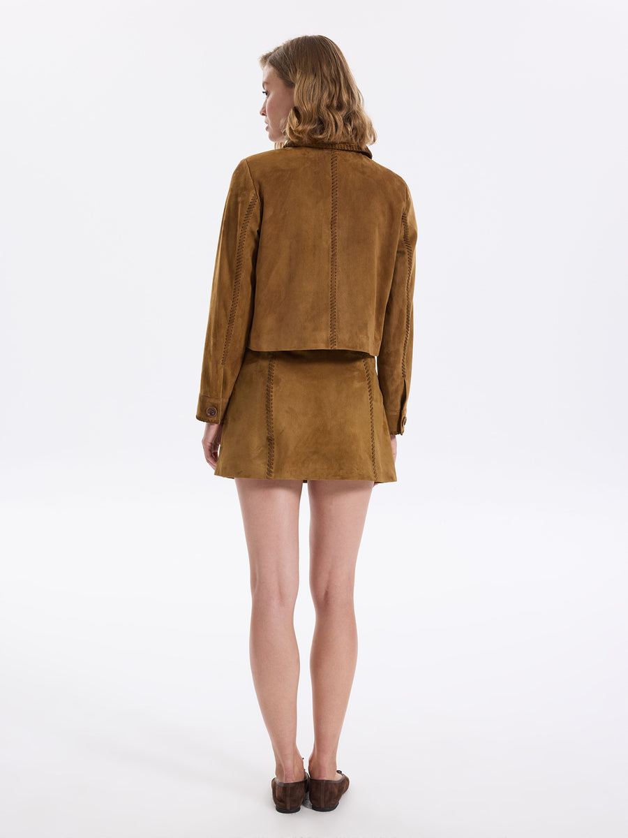 Border Leather Jacket