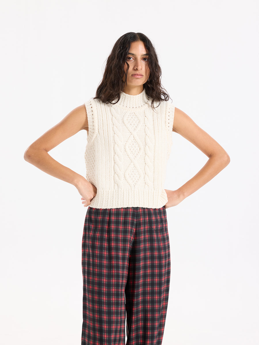 Aran Wool Vest