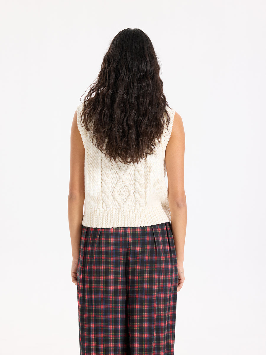 Aran Wool Vest