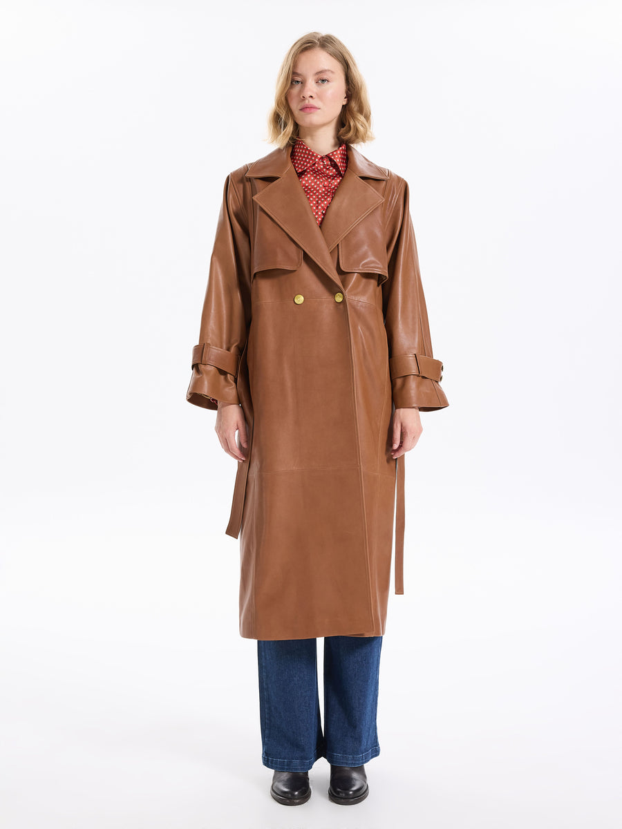 Boudika Leather Trenchcoat