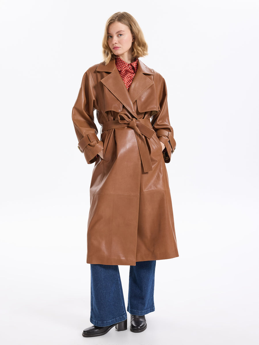 Boudika Leather Trenchcoat