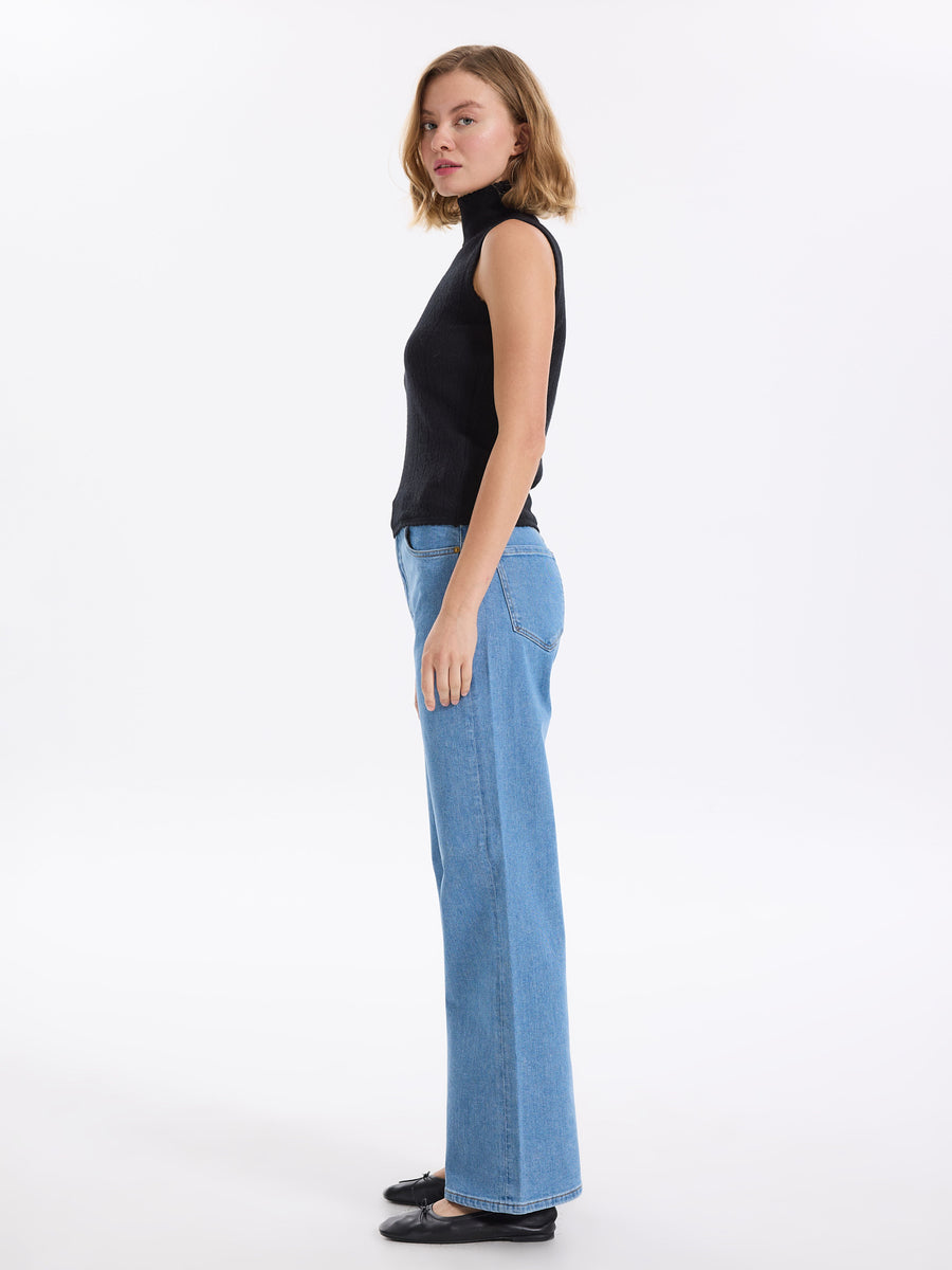 Hearts in a Row Knit Sleeveless Turtleneck