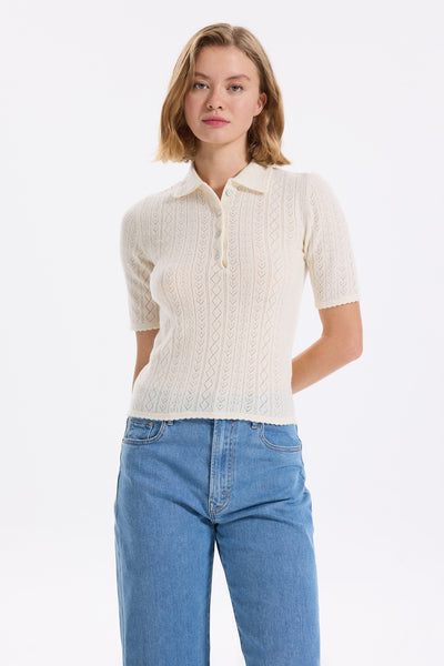 Hearts in a Row Knit Polo