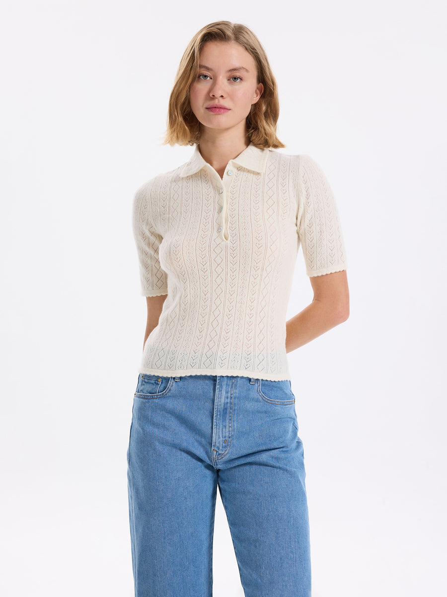Hearts in a Row Knit Polo