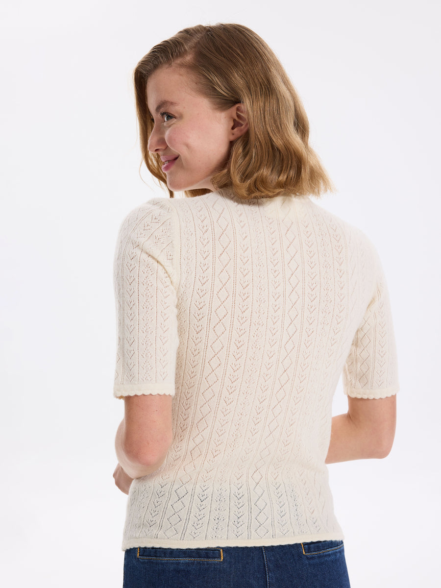 Hearts in a Row Short Sleeve Knit Top