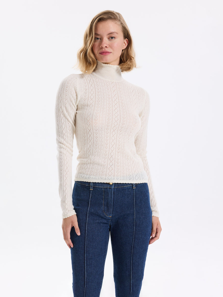 Hearts in a Row Knit Turtleneck