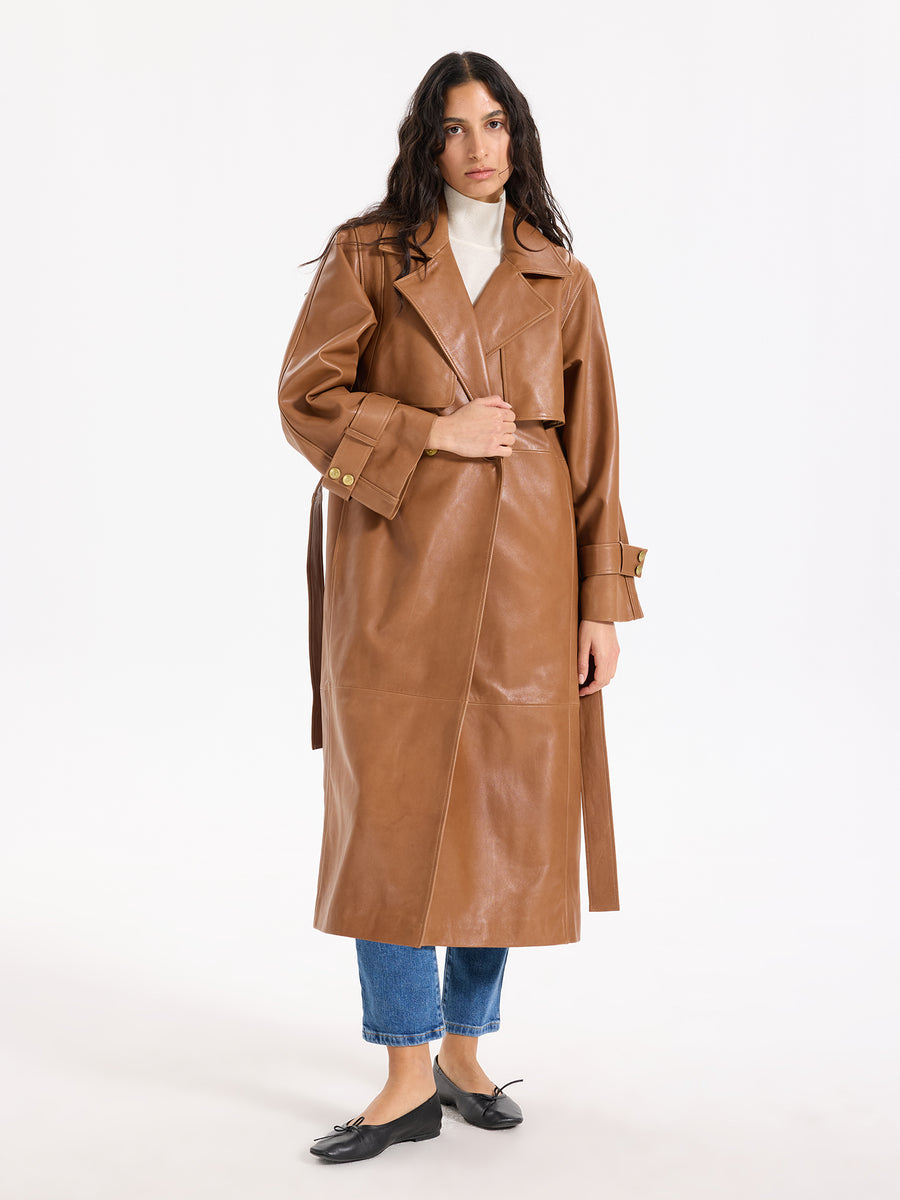 Boudika Leather Trenchcoat