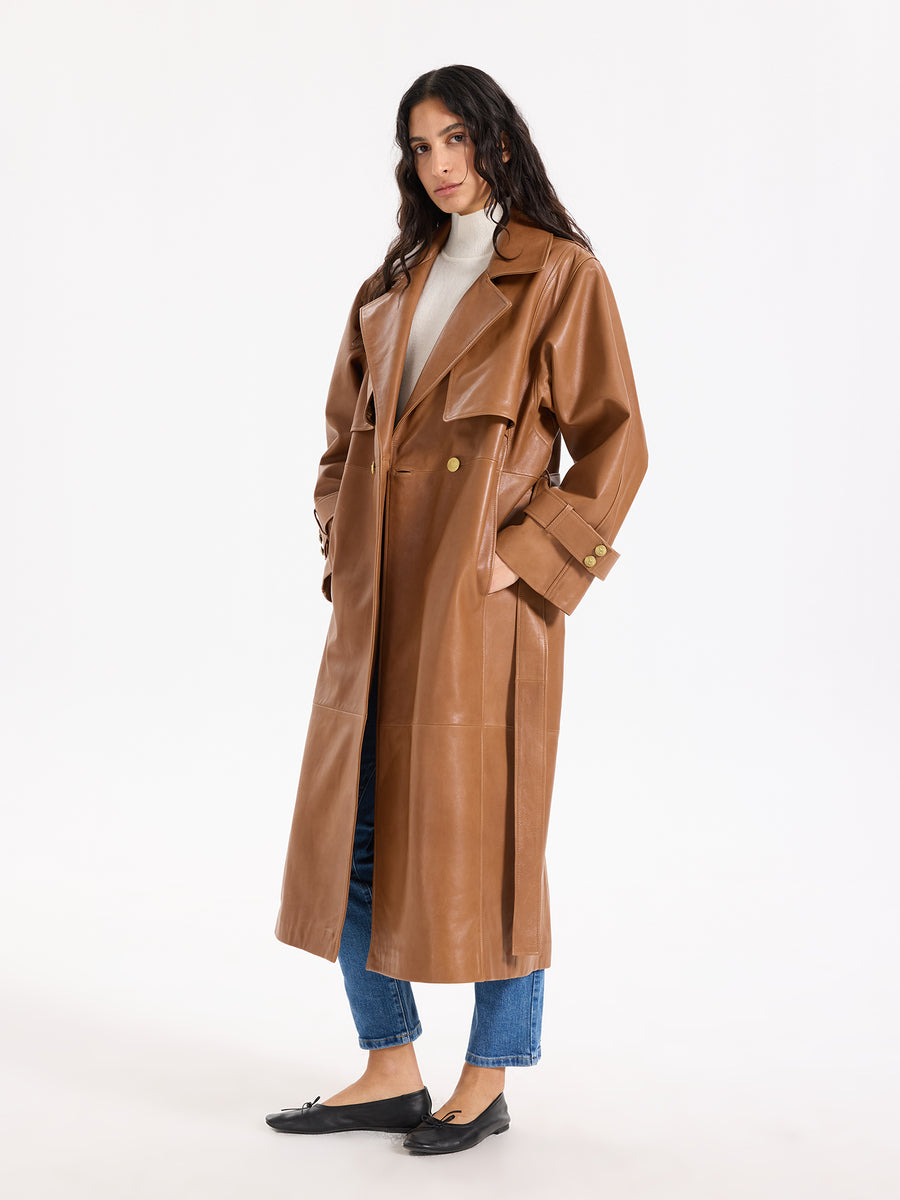 Boudika Leather Trenchcoat