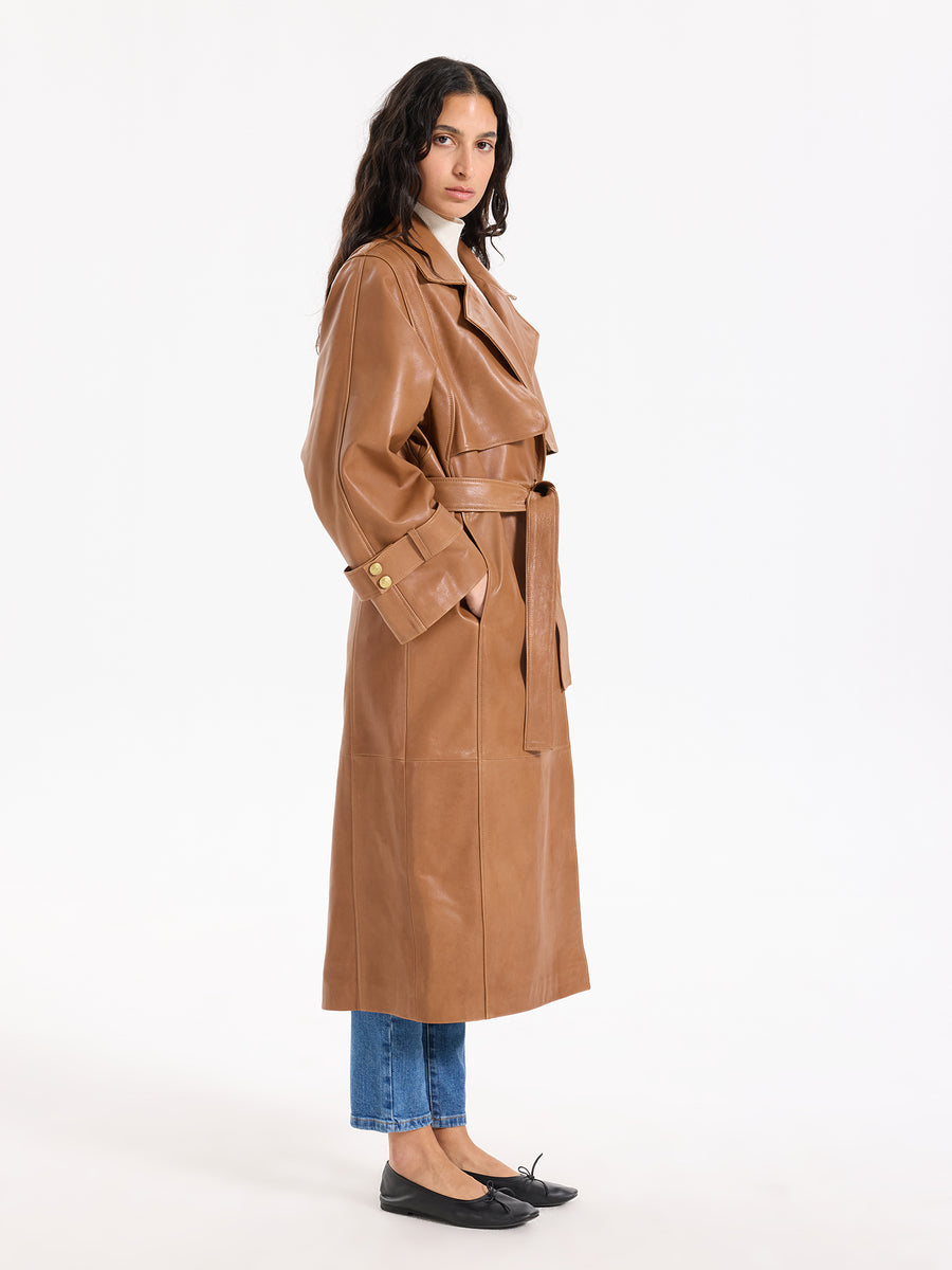 Boudika Leather Trenchcoat