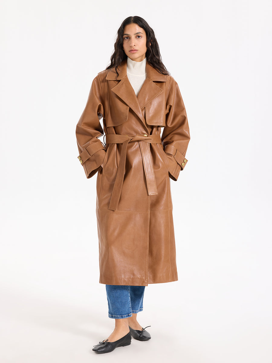 Boudika Leather Trenchcoat